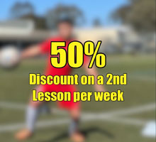 50% Discount on a Second Lesson per week